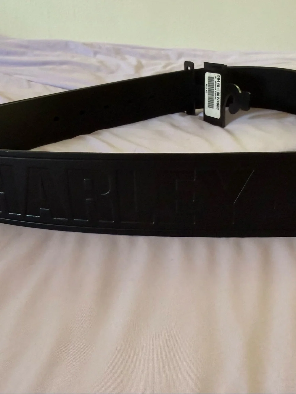 Harley-Davidson Black Men's Embossed Logo Belt